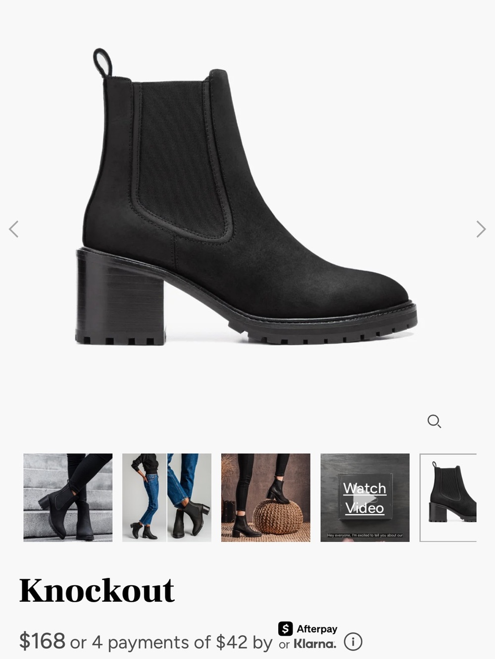Thursday Boot Company Knockout Chelsea Boot - Black
